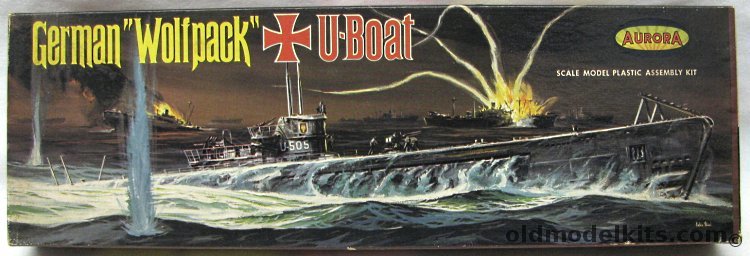 Aurora 1/209 German Wolfpack U-Boat U-505, 716-98 plastic model kit